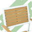 Ensemble de mobilier de salle à manger d'extérieur, table de patio 5 pièces et chaises