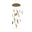 Lustre en verre 18 lumières Transitional 