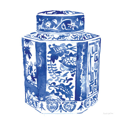 Chinoiserie Vase I - Wrapped Canvas Print