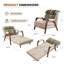 29,92 po. Canapé-lit inclinable convertible 3-en-1 en lin et en coton 29,92 po. Canapé-lit / Chaise rembourrée.