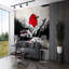 Murale abstraite Red Sun Mountain Drive-1985550298