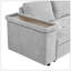 Canapé en L de 91,5 pouces avec lit escamotable et canapé-lit modulaire avec rangement caché, accoudoirs larges avec rangement, pour le salon, appartement, chambre à coucher, bureau