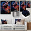 «Colorful Roaring Trex Dinosaur IV» - art mural dinosaure-101155114