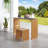 Pine Dining Bench And Table, Indoor Wood Bench For Entryway,Living Room,Kitchen And Bedroom Table And Bench Set (Nature, Bench & Table) Small Tempered Glass Included