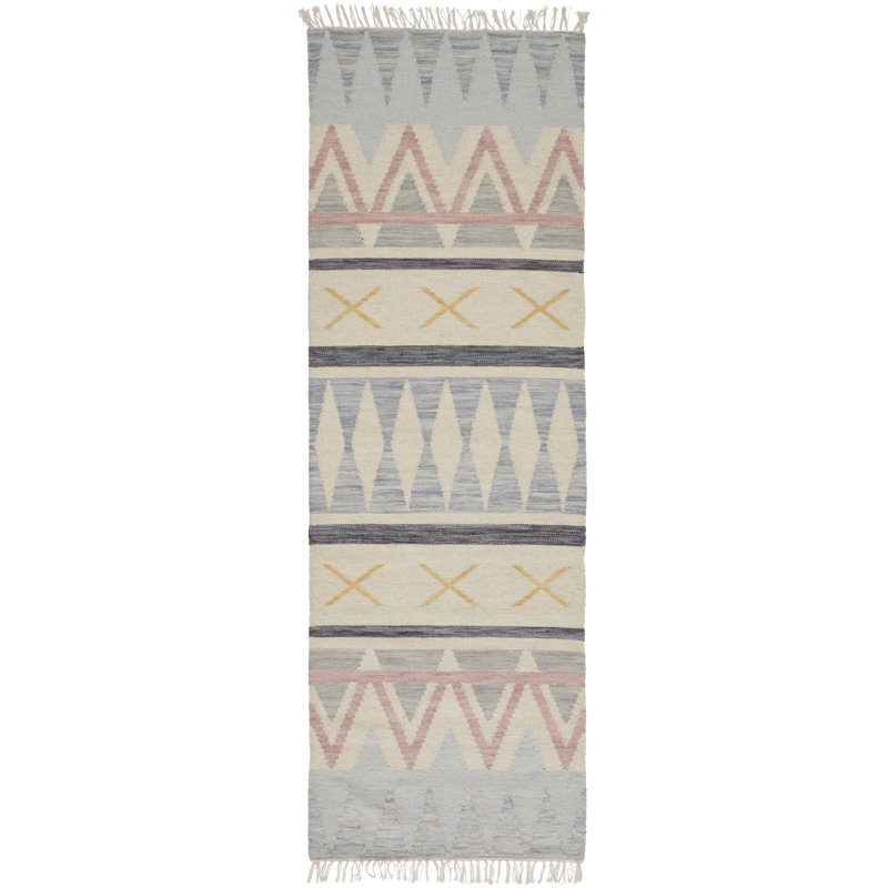 Geometric Indoor Rug, Runner 2'6" x 8'