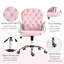 Fauteuil de bureau en velours, fauteuil de bureau capitonné avec accoudoirs rembourrés, hauteur réglable et roulettes pivotantes-62764035