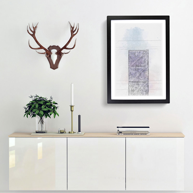 Sketching the Architecture Vol.66 - Picture Frame Drawing Print, Black Framed, 36cm H x 27cm W x 2cm D