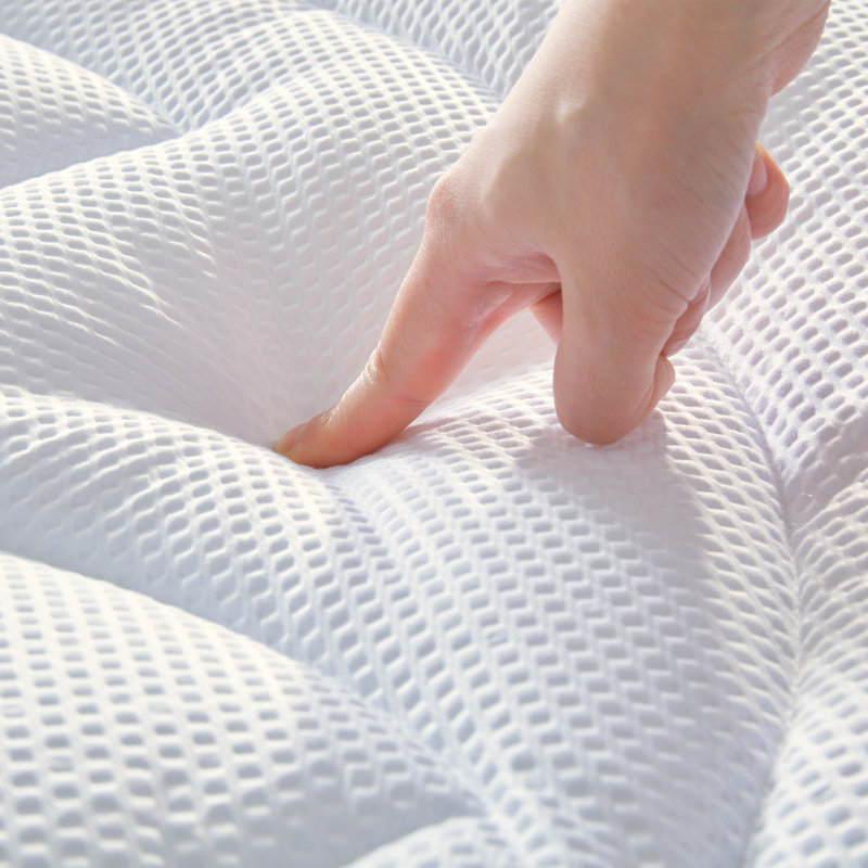 Lam Down Alternative 3-Zone Mattress Pad, Queen, White