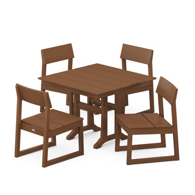 POLYWOOD® Edge 38" Patio Dining Set