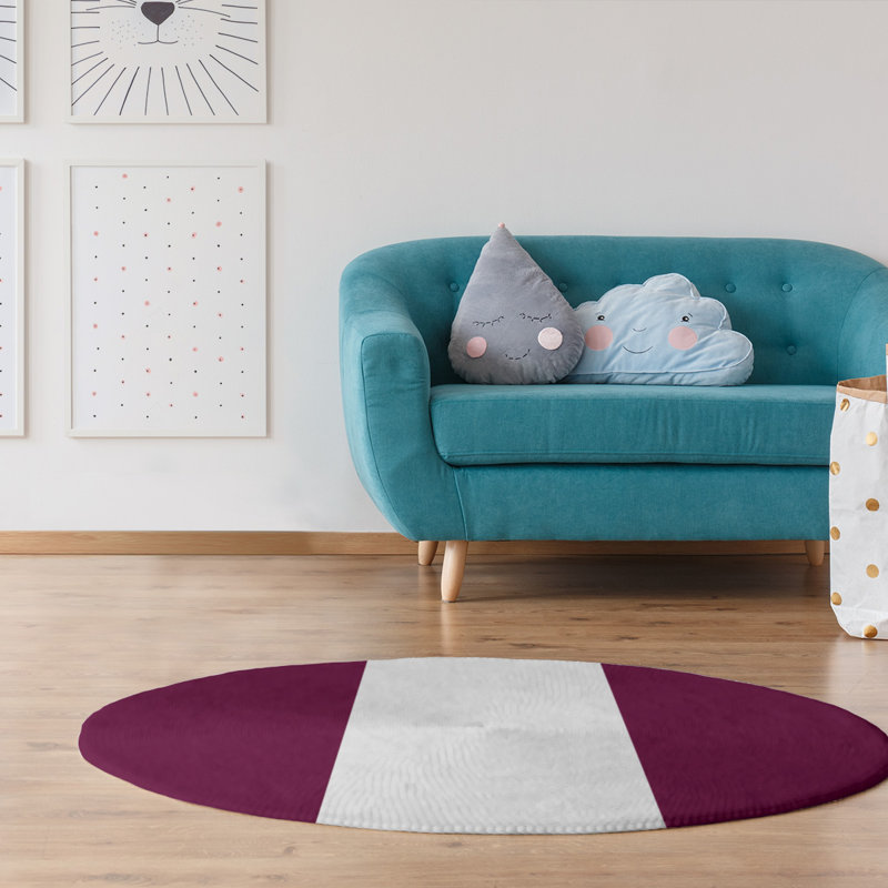 Chenille Indoor Rug, Round 5'