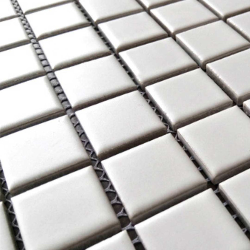 Carreau de mosaïque en porcelaine à motif cube 1 "x 1"