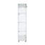 Vitrine vitrée à deux portes avec 4 tablettes, blanc-142636547
