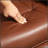 Faux Leather Manual Recliner With Adjustable Swivel, Footrest, And Wrapped Armrest For Ultimate Comfort