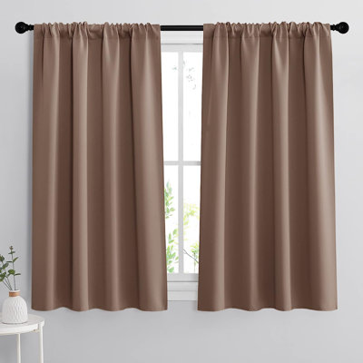 Paire de rideaux occultant en polyester Boria