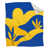 Jaune vif et bleu cobalt