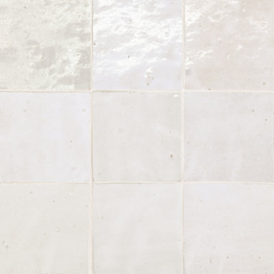Zagora 4" x 4" Glossy Zellige Field Tile