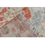 Tapis 3,6 po x 6,9 pi, tapis géométriques, tapis frais, tapis turc, tapis beige Oushak, tapis rétro
