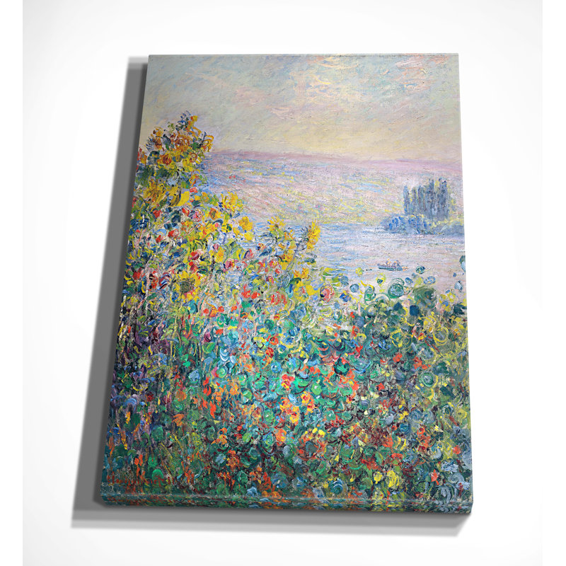 «Flowers Lits at VeTheuil», impression sur toile, H 18 po x l 27 po x P 1,5 po