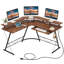 Mamurjon L-Shaped Metal Base Computer Desk with Power Outlet-1346744521