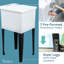 17,75 po X 23,25 po Robinet escamotable sur pied avec distributeur de savon-57885610-57885614