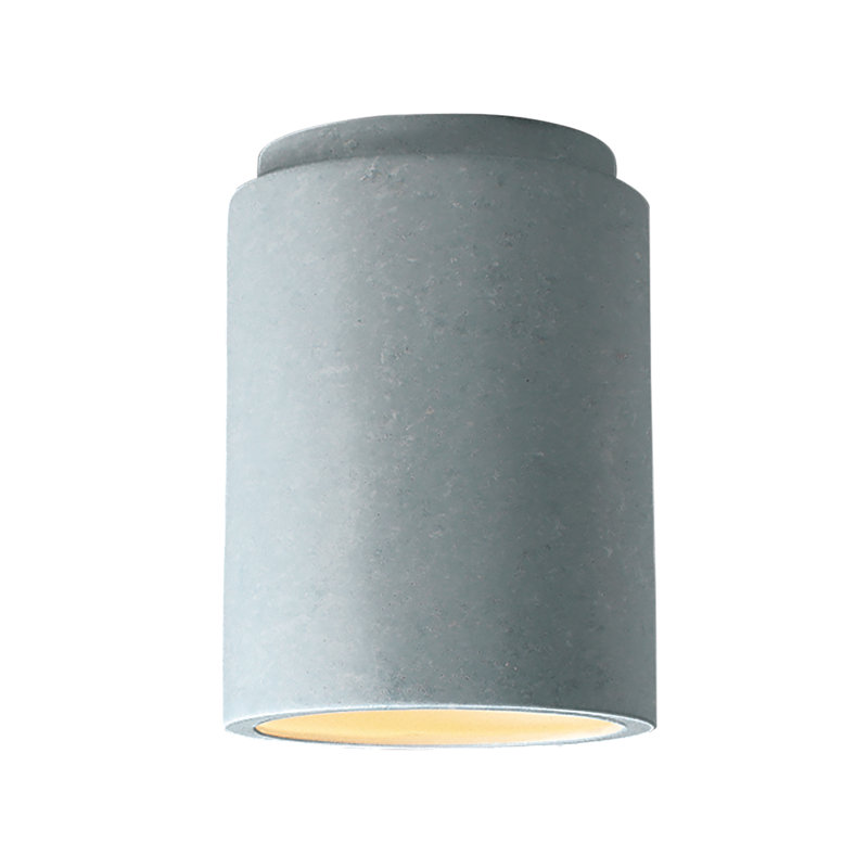 Sumatra Ceramic Flush Mount, Concrete, Incandescent (Not Included)