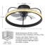 Ventilateur de plafond standard à DEL à 20 pales de 20 po avec télécommande et ensemble d'éclairage inclus
