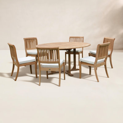 Masten 122" Teak Patio Dining Set