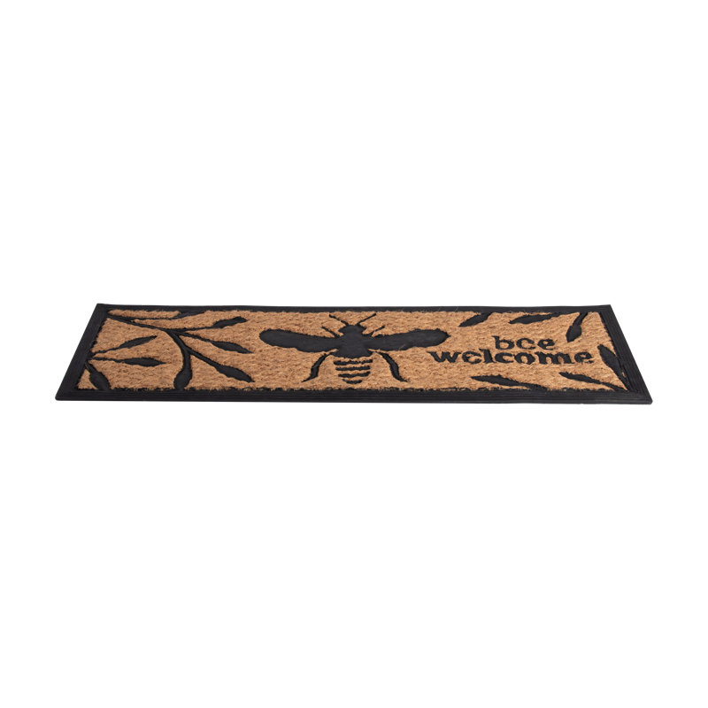 Bee Print Rubber Doormat/Cocos