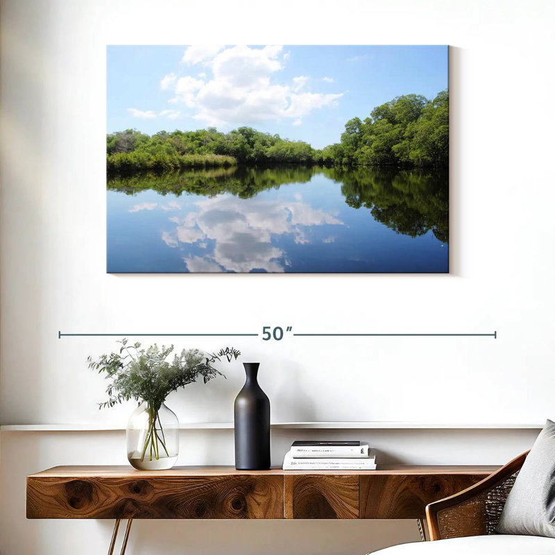 Alvord Lake Trees Reflection, 26" H x 39" W