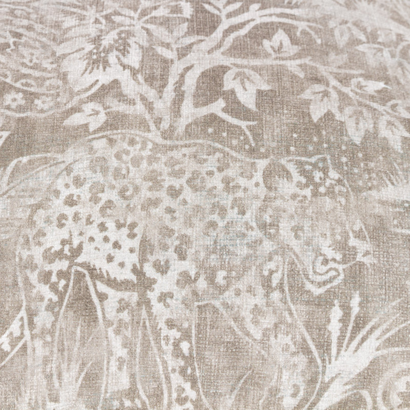 Bengal Toile Square Cushion Cover, Beige, Feather