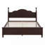 Cadre de lit plateforme en bois, lit plateforme de style rétro-34183972