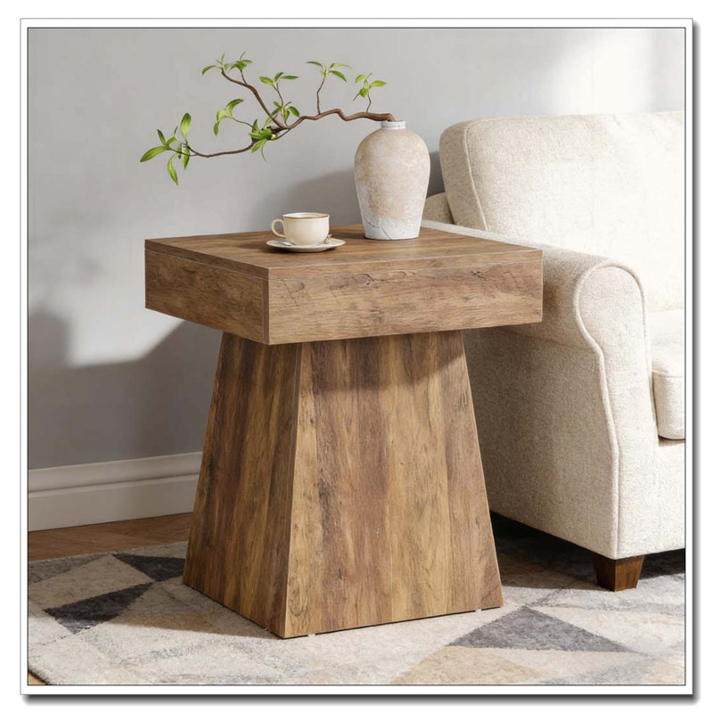 Table de chevet étroite, table basse, table basse carrée