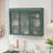 3 D Cabinet Oor Arched Wall Mounted Glass S For Kitchen, Living Room And Bathroom(Dark Green)-927602814