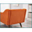 Méridienne en velours avec coussin Modern L 58,3 po pour salon / chambre à coucher