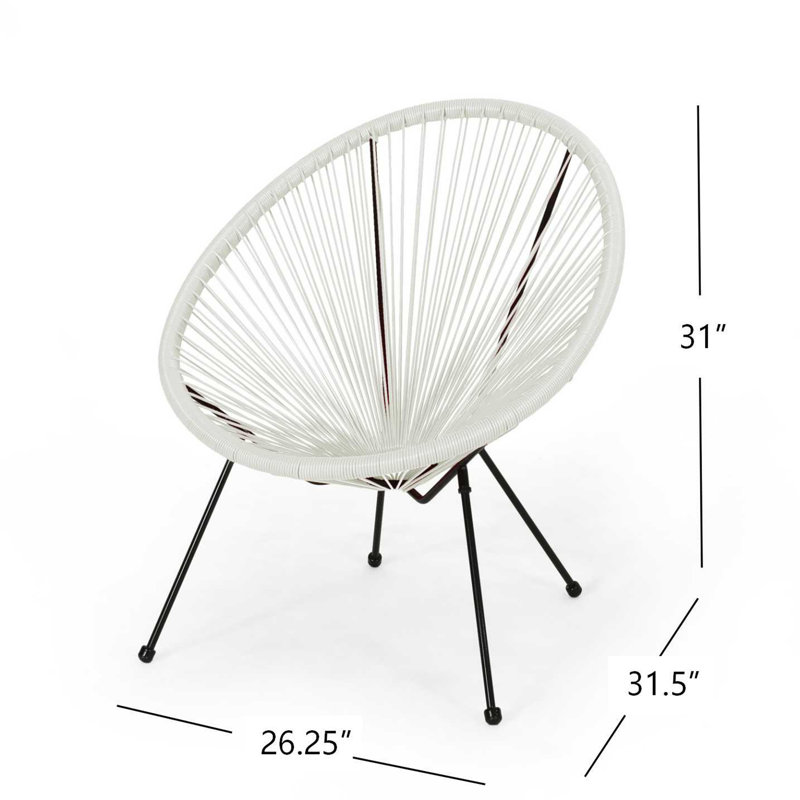 Chaise Anson (ensemble de 2) - Blanc, Blanc