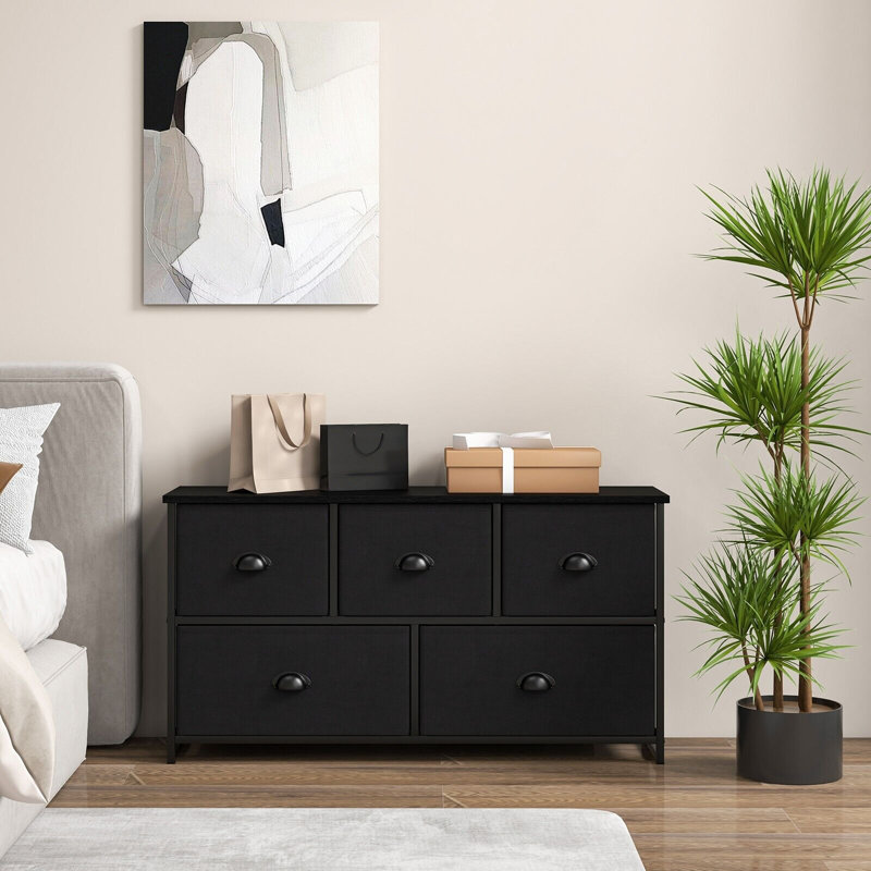 100 cm W Chest of 5 Drawers