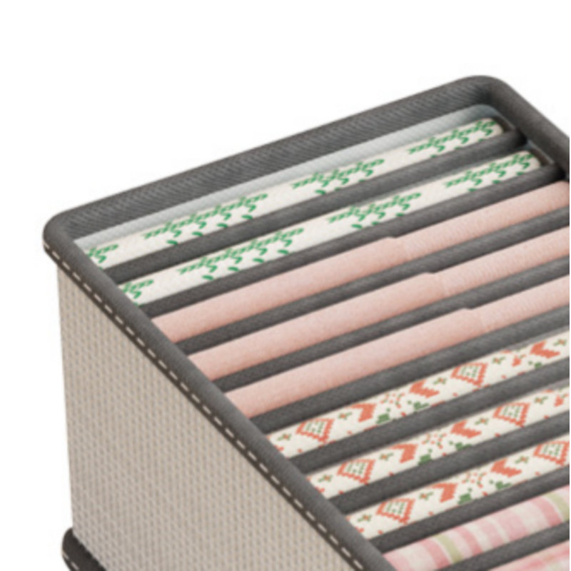 Boîte de rangement à vêtements de style tiroir pour garde-robes d'intérieur, boîte de rangement pliable