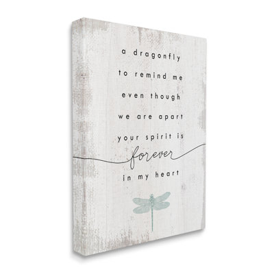 " Dragonfly To Remind Me Grieving Inspirational Insect Phrase " by Daphne Polselli
