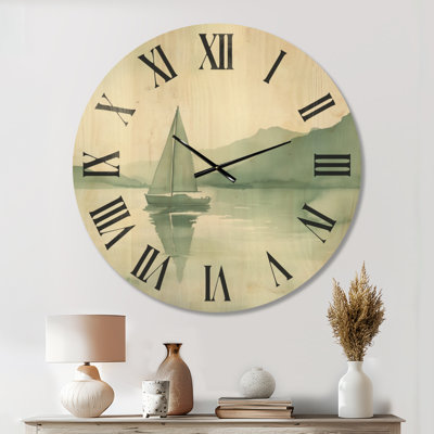 Horloge murale Sage Lake Calm