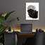 Red Barrel Studio® «Lune Rouge» par Pechane, art mural en verre acrylique, ACR-39515-1069472708