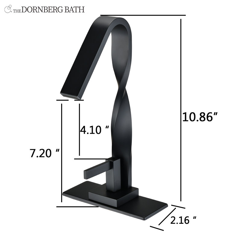 Robinet de salle de bain à un trou