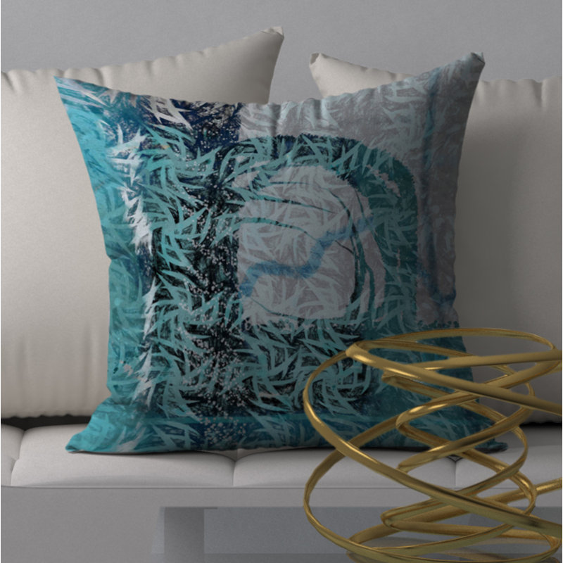 Magnifique housse de coussin carrée rebondissement, 18 po x 18 po