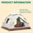 Quick-Fold Tent With Ventilation Window - Beige