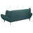 Logan Teal Flared Arm Sofa
