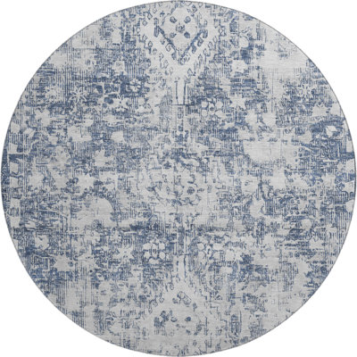 Premium Machine Washable Larock AMF1229 Global Rug