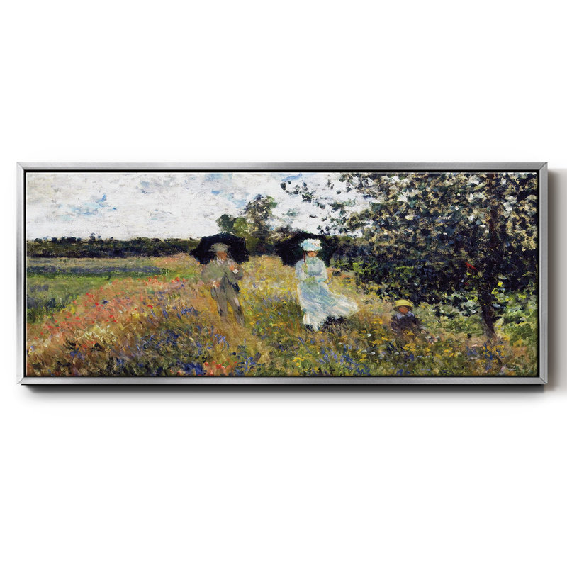 La promenade près d'Argenteuil, 1875 - toile encadrée, H 20 po x l 50 po