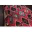 Tapis rose en laine noué à la main de conception unique 5 pi 10 po x 10 pi 6 po