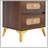 47''Vintage Makeup Vanity with Mirror and Lights, Makeup Vanity Desk with 5 Drawers and Storage Shelf, Rattan Drawer Design, 3 Color Modes and Adjustable Brightness Dressing Table,Dark Walnut-1758731359