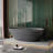 Hudson 67'' Freestanding Soaking Solid Surface Bathtub-88314560