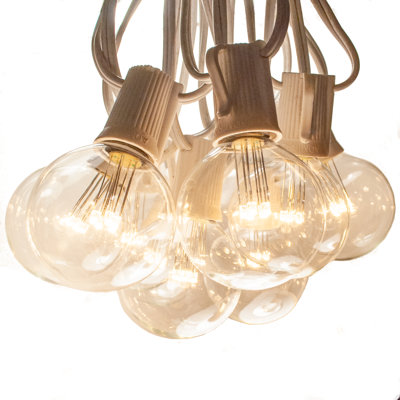 Outdoor 100 - Bulb 25'' Plug-in LED Globe String Light